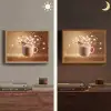 Chocomelk - Drinken - Warm - Bruin Light Box met batterij (Wandlamp) middel -sfeer3