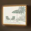 Terras - Illustratie - Groen Light Box met batterij (Wandlamp) middel -z3d_website