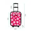 Madeliefjesmania hotpink Kinderkoffer - Zwart klein -productfoto_formaten