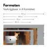 Kat - Geschilderd - Artistiek - Wit Muismat XXL klein -sfeer5