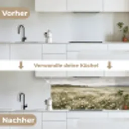 Illustratie - Landschap - Wit keuken achterwand 2 middel -voor-na_DE