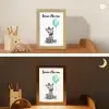 Zebra - Baby dier - Blauwe ballon Light Box met kabel (Kinderlampje) klein -sfeer3_kind