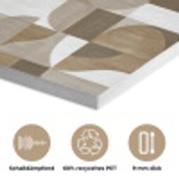 Abstract - Retro - Bruin PET vilt klein 837 -closeup_DE