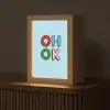 Oh ok - Blauw - Kleurrijk Light Box met kabel (Tafellamp) klein -z3d_website