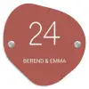 Terracotta - Klassiek Naambord Organisch middel -3d