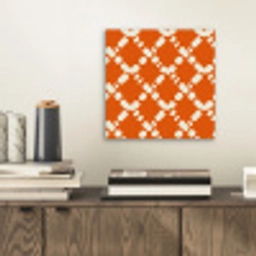 Oranje - Ruitpatroon - Wit aluminium wit klein 46 -sfeer1
