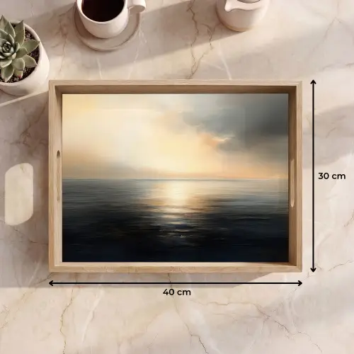 Zon - Horizon - Zee Dienblad Rechthoek middel -USP_Formaat