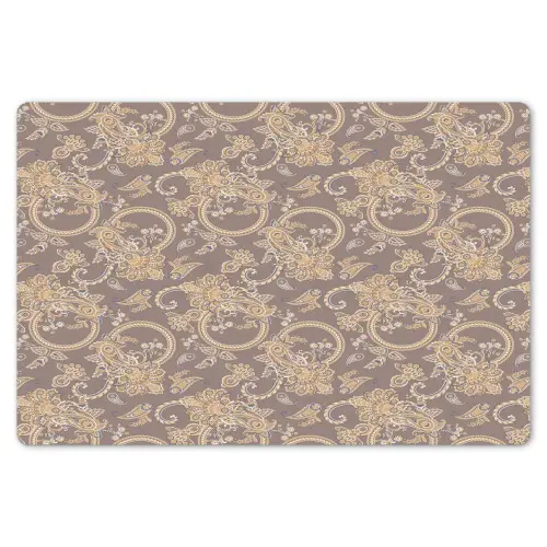Oosters - Bloemen - Beige - Grijs Placemat vinyl groot 368 -zzsfeer1_Kitchenyeah-website