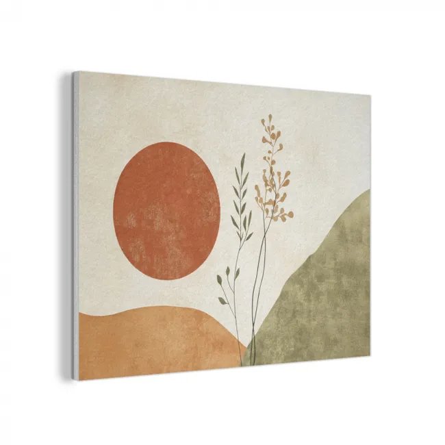 Zon - Abstract - Takken - Oranje PET vilt klein -3d