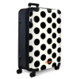 Klassiek - Stippen - Zwart NBS - Large koffer - Volwassenen Unisex groot -product1