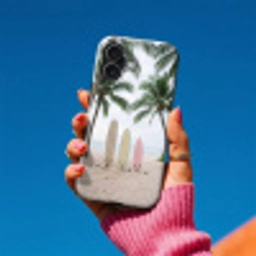 Surfboard - Palmbomen - Kleurrijk Toughcase MagSafe Apple iPhone 17 klein -Sfeer1V