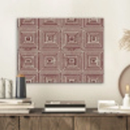 Geometrisch - Patroon - Rood PET vilt klein 837 -sfeer1