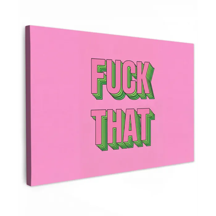Tekst - Bold - Roze canvas 2cm klein -z3d