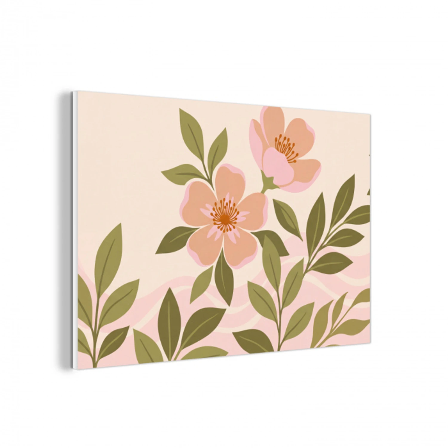 Grafisch - Bloemen - Roze forex 5mm xxl -3d