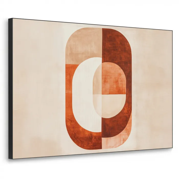 Illustratie - Abstract - Vormen - Rood Textielframe zwart klein -3d