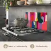 Kleurvakken - Recht - Rond - Abstract keuken achterwand spatscherm klein -usp_NL