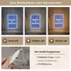 Lijntekening - Vrouw - Quote - Blauw Light Box met kabel (Wandlamp) klein -USP_lichtkleurNL