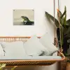 Kameleon - Groen - Minimalistisch tuinposter los doek klein -sfeer7