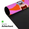 Zebraprint - Grafisch - COOL - Oranje Muismat XXL klein -sfeer2