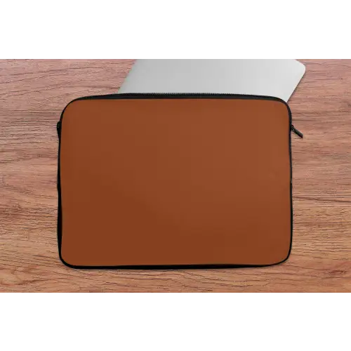 Terracotta - Bruin - Palet - Effen - Kleuren - Kleur laptophoes neopreen klein 279 -tafel
