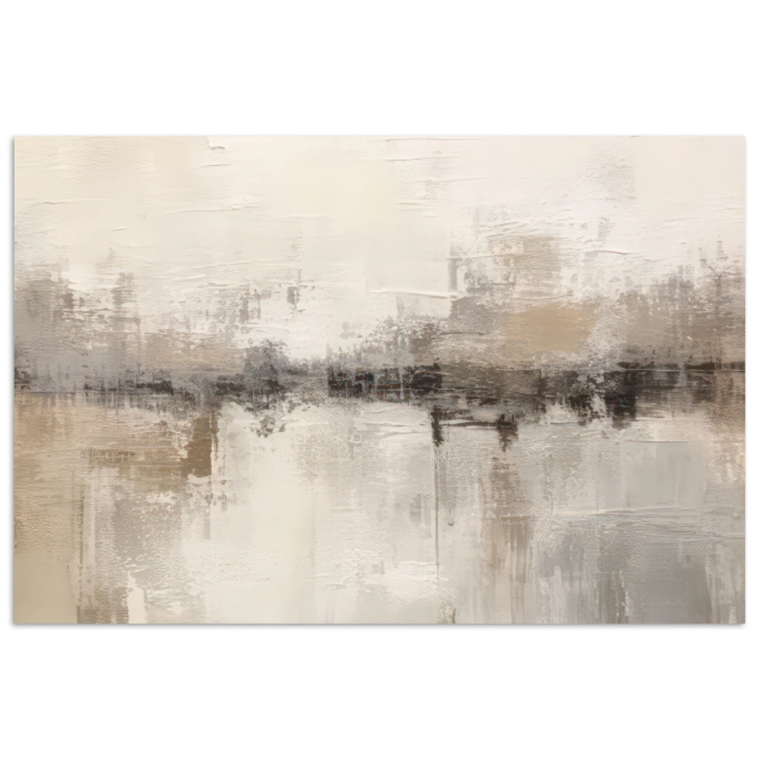 Moderne kunst - Abstract - Beige poster papier klein -3d