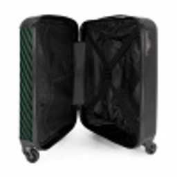 Groene carbonstructuur met zwarte middenstreep NBS - Handbagage koffer - Volwassenen Unisex middel -binnenkant