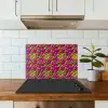 Roze - Groen - Neon - Dieren keuken achterwand spatscherm klein 900 -sfeer2
