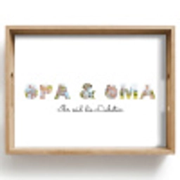 Opa & Oma - Buchstaben-Collage Dienblad Rechthoek middel -z3d_shopping