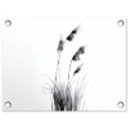 Minimalistisch - Stelen - Wit tuinposter los doek klein -3d