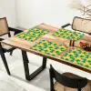 Ananas - Geel - Groen - Tropisch Placemat vinyl groot 368 -zzsfeer4_Kitchenyeah-website
