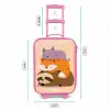 Dieren - Slapen - Samen Kinderkoffer - Roze klein -productfoto_formaten