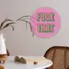 Tekst - Bold - Roze Akoestische PET Vilt - Rond klein -sfeer3
