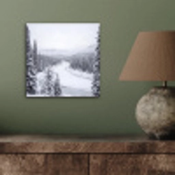 Rivier - Bevroren - Landschap - Winter aluminium wit klein -sfeer2