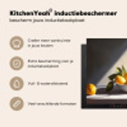 Citroenen - Stilleven - Geel Inductie beschermer vinyl 3mm middel -sfeer2
