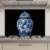Pot - Delfts Blauw - Bloemen keuken achterwand spatscherm klein -3d_website