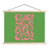 Abstract - Roze - Ciao - Vormen textielposter latten blank klein -3d