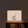 Dinosaurus - Planten - Stippen - Beige Light Box met batterij (Wandlamp kind) middel -sfeer1_kind