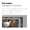 Portret - Vrouw - Bloemen Muismat XXL klein -sfeer5