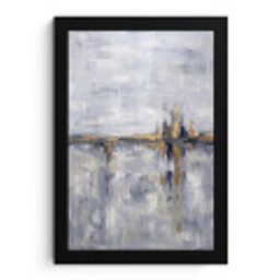 Abstract - Structuur - Goud - Grijs - Modern fotolijst zwart zonder passe partout klein -3d