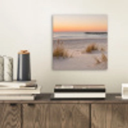 Pier - Zonsondergang - Strand aluminium wit klein -sfeer1