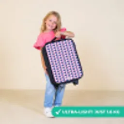 Schubben - Patroon - Blauw - Roze Kinderkoffer - Zwart klein -sfeer2_UK