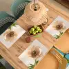 Bloem - Minimalistisch - Groen Placemat vinyl groot -zzsfeer5_Kitchenyeah-website
