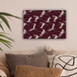 Kraanvogels - Klassiek - Bordeaux canvas 2cm klein 34 -sfeer1