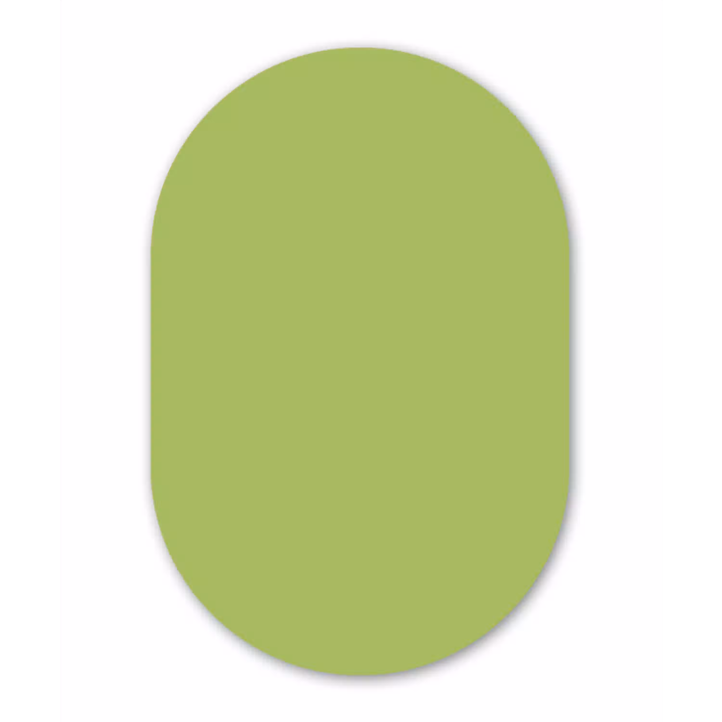 Lime - Glow - Groen Wandcirkel Ovaal Aluminium middel 839 -3d