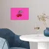 Kers - Roze - Fruit poster papier klein -sfeer3