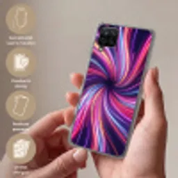 Abstract - Swirl - Futuristic - Neon Telefoonhoesje Samsung Galaxy A12 klein -sfeer3_NL