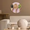 Ingrediënten - Lepels - Hout - Roze Akoestische PET Vilt - Rond klein -sfeer1