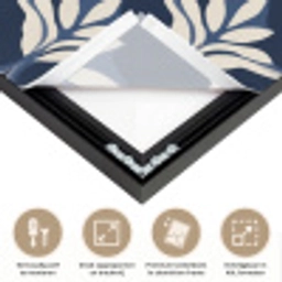 Modern - Ontwerp - Blauw Textielframe zwart klein 947 -USP_feed_closeupNL