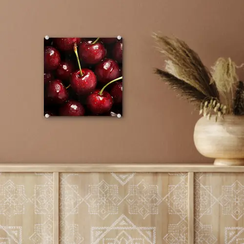 Rood - Fruit - Kersen plexiglas 5mm klein -sfeer5