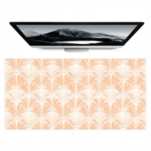 Waaier - Patroon - Perzik Muismat XXL klein 681 -zzz3d